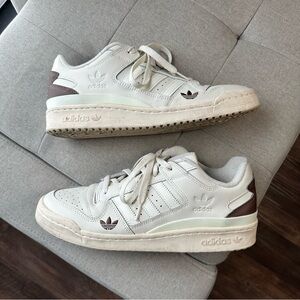 Adidas White & Brown Lace-Up Sneakers Men’s Size 10 Shoe Palace Exclusive
